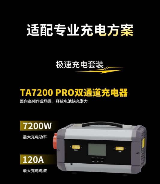 Tattu 4.0 18S 35Ah無人機(jī)電池適配TA7200PRO雙通道充電器